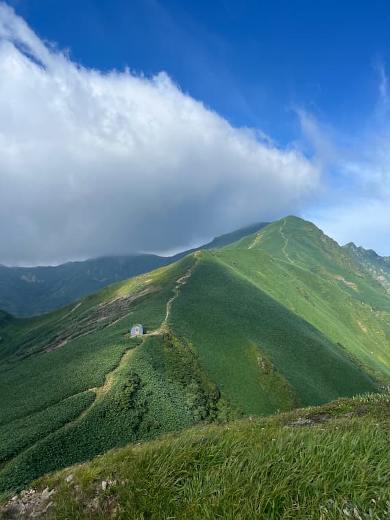 谷川岳の稜線